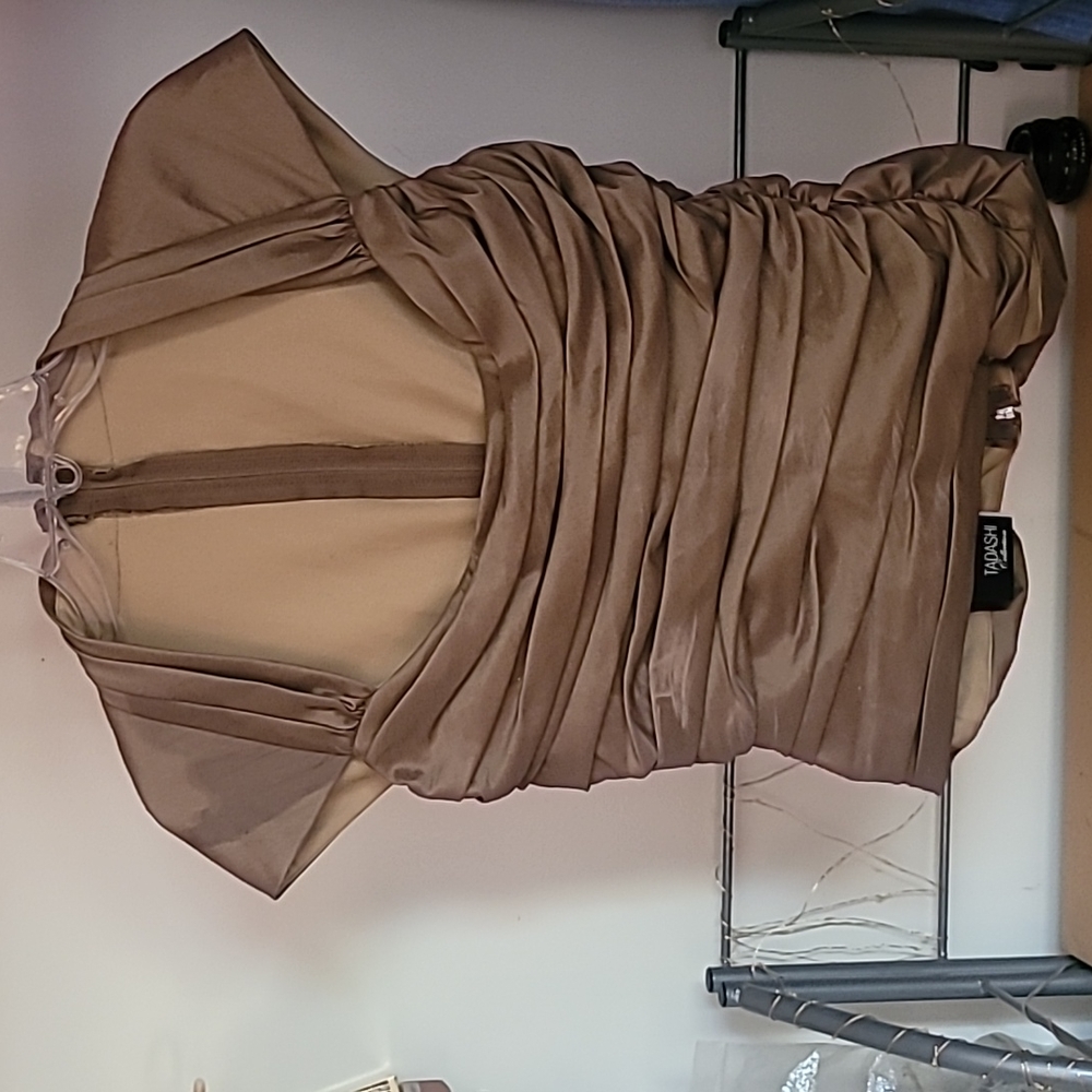 Tan Dress blouse
